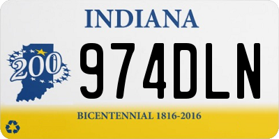 IN license plate 974DLN