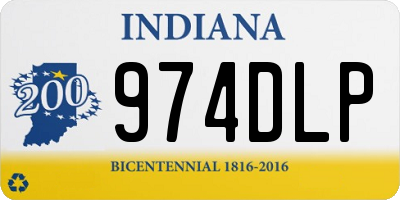 IN license plate 974DLP