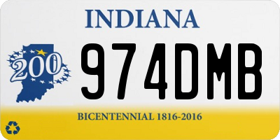 IN license plate 974DMB