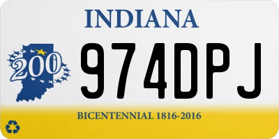 IN license plate 974DPJ