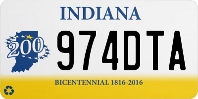 IN license plate 974DTA