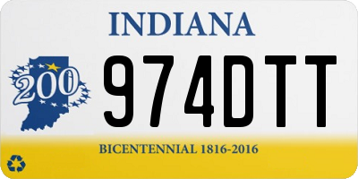 IN license plate 974DTT