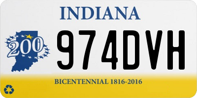 IN license plate 974DVH