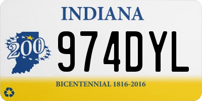 IN license plate 974DYL