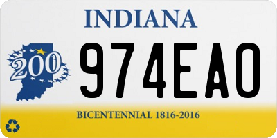 IN license plate 974EAO