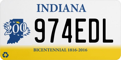 IN license plate 974EDL