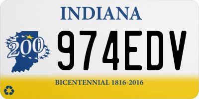 IN license plate 974EDV