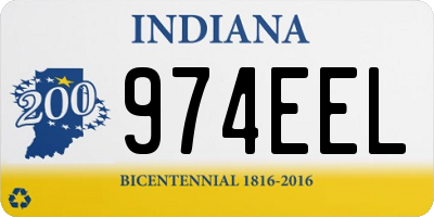 IN license plate 974EEL