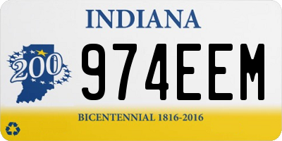 IN license plate 974EEM
