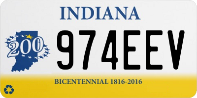 IN license plate 974EEV