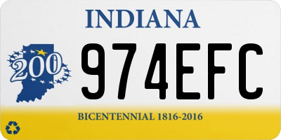 IN license plate 974EFC