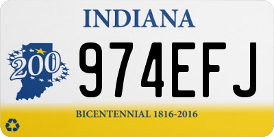 IN license plate 974EFJ