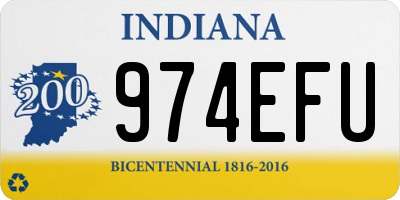 IN license plate 974EFU
