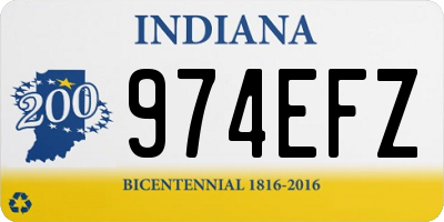IN license plate 974EFZ
