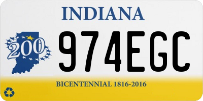 IN license plate 974EGC