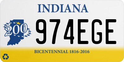 IN license plate 974EGE