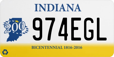 IN license plate 974EGL
