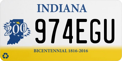 IN license plate 974EGU