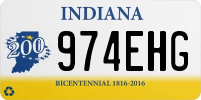 IN license plate 974EHG