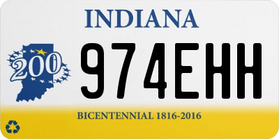 IN license plate 974EHH