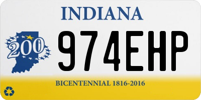 IN license plate 974EHP