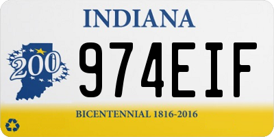 IN license plate 974EIF