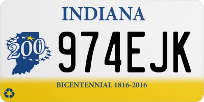 IN license plate 974EJK