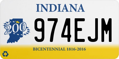 IN license plate 974EJM