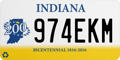 IN license plate 974EKM