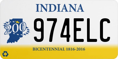 IN license plate 974ELC