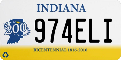 IN license plate 974ELI
