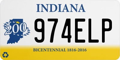 IN license plate 974ELP