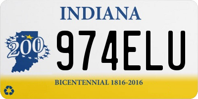 IN license plate 974ELU