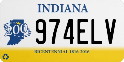IN license plate 974ELV