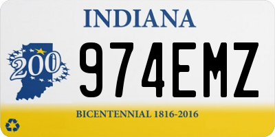 IN license plate 974EMZ