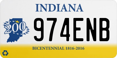 IN license plate 974ENB