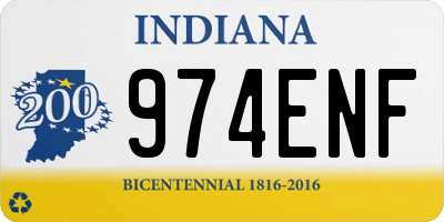IN license plate 974ENF