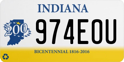 IN license plate 974EOU