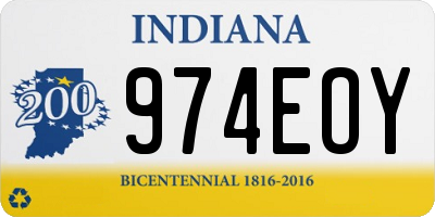 IN license plate 974EOY
