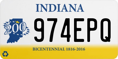 IN license plate 974EPQ