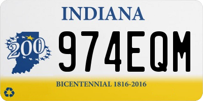 IN license plate 974EQM