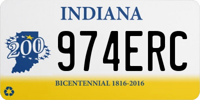IN license plate 974ERC