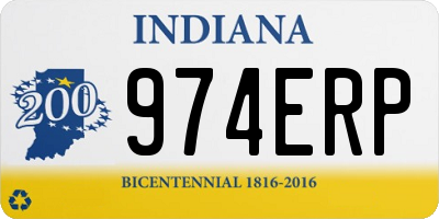IN license plate 974ERP