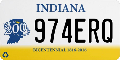 IN license plate 974ERQ