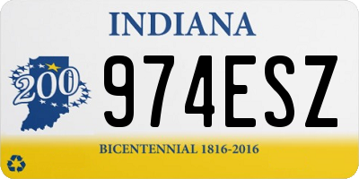 IN license plate 974ESZ