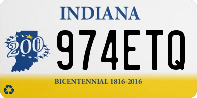 IN license plate 974ETQ