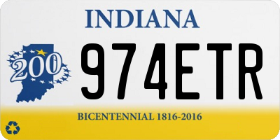 IN license plate 974ETR
