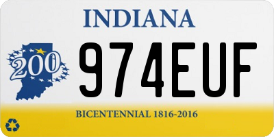 IN license plate 974EUF