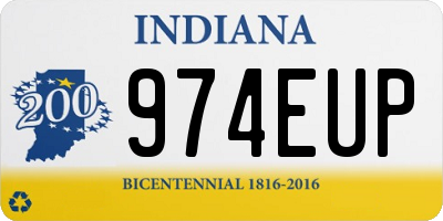 IN license plate 974EUP
