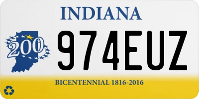 IN license plate 974EUZ